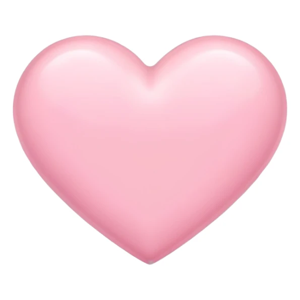 Pastel pink heart emoji sticker