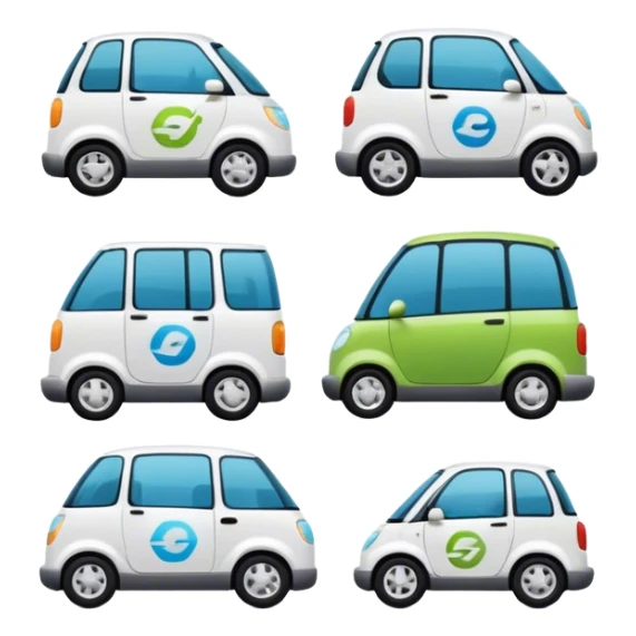 ecommute is a 100% electric vehicle fleet for corporate employee transportation sticker