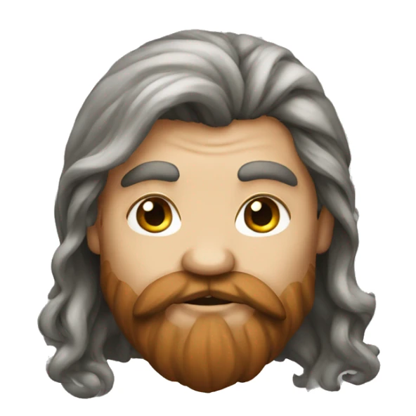 Dwarf with long hair sticker