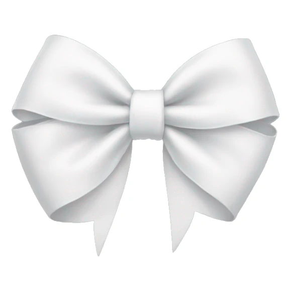 white bow sticker