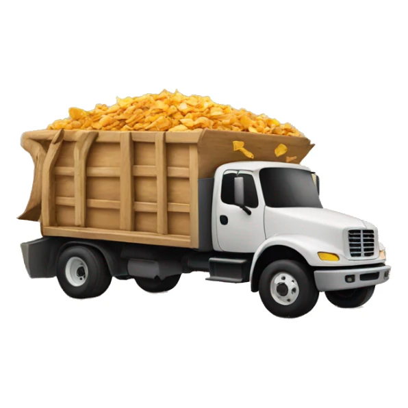 Wood chip truck  sticker
