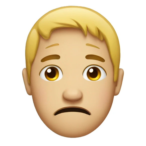 crying internally in the style of the face emoji sticker