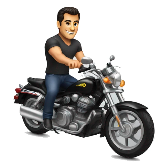 Salman Khan in a bike sticker