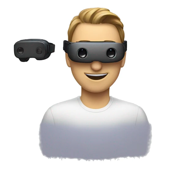 One people talking to five peoples VR headsets sticker