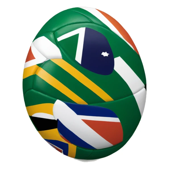 South African rugby ball sticker