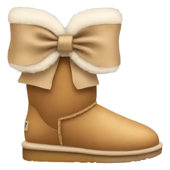 Ugg with bow on it sticker