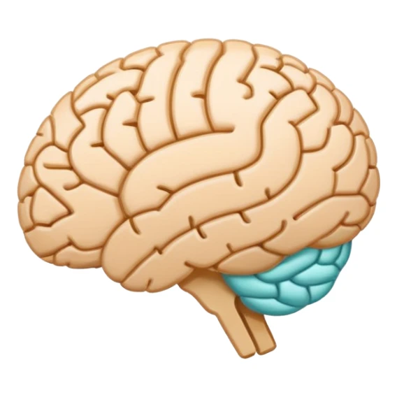 Flat emoji style, simple shapes, bold outline, minimal details, centered, white or transparent background, modern Unicode emoji look. A brain and a loading bar which is filling underneath sticker
