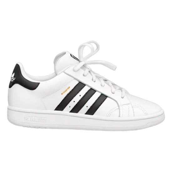White adidas women's sneakers sticker