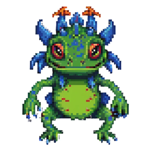 murloc pixel art sticker