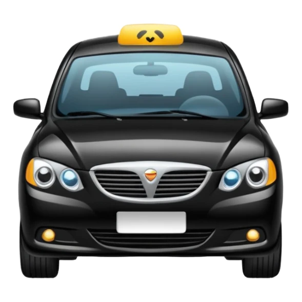 car in middle lane emoji sticker