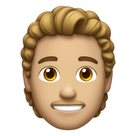 persona blanca, castaña con rulos  sticker