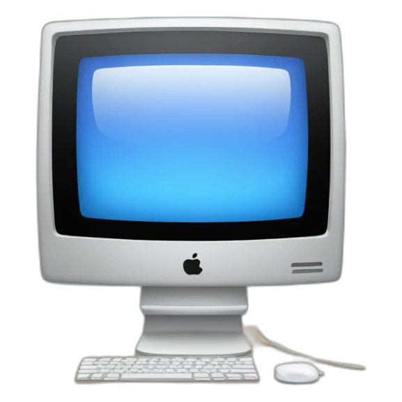 mac computer with hello on its monitor sticker