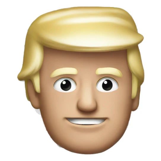 Trump with an American flag sticker