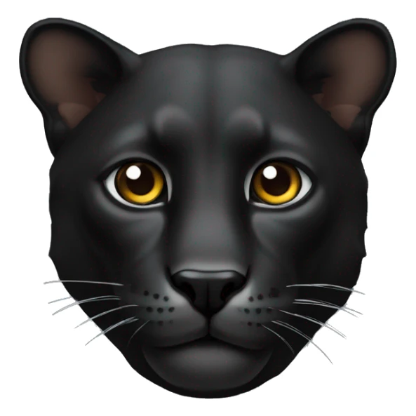 Animal pantera negra con ojos castanos sticker