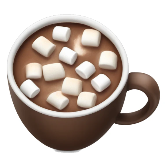 Hot chocolate with marshmallows, not with a face on it  sticker