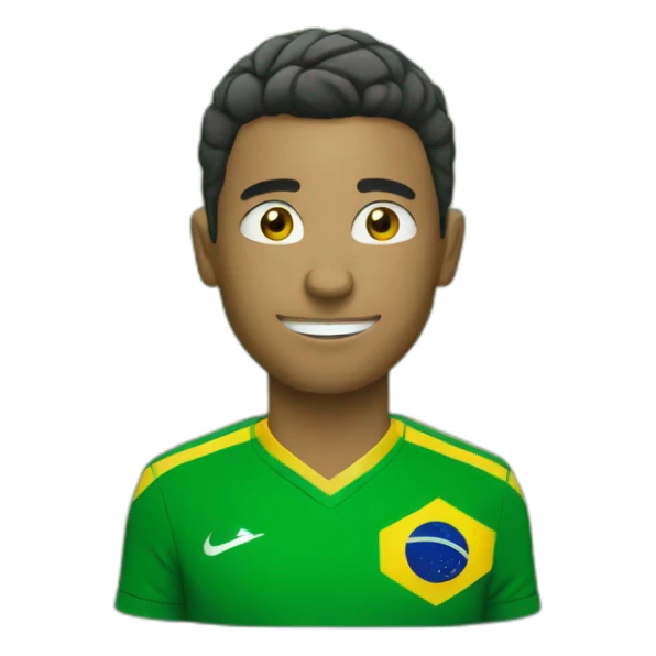 brazilian soccer player one ball sticker