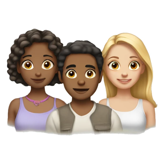 2 sisters and 1 brother sticker