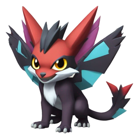 Noivern-Litten-Zoroark full body sticker