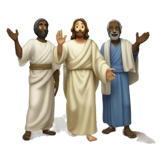 Transfiguration of Jesus with Moses and Elia sticker