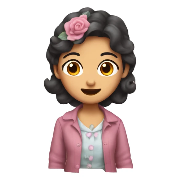 Moño rosita pastel  sticker