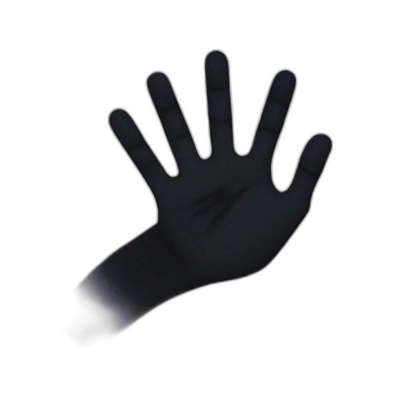 shadow hands sticker