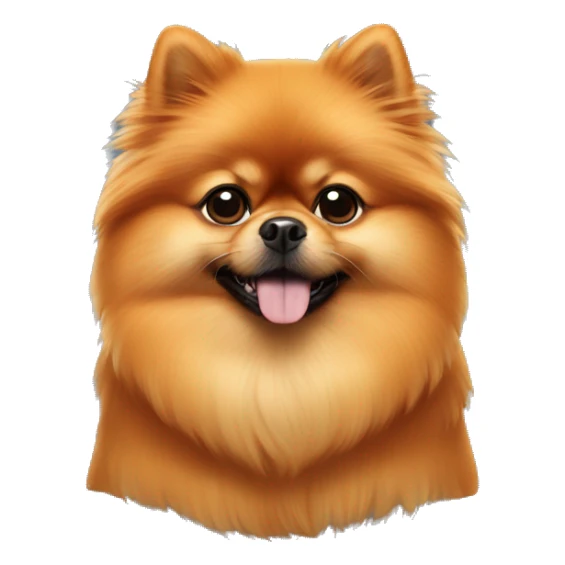 orange pomeranian being star wars emperor sticker