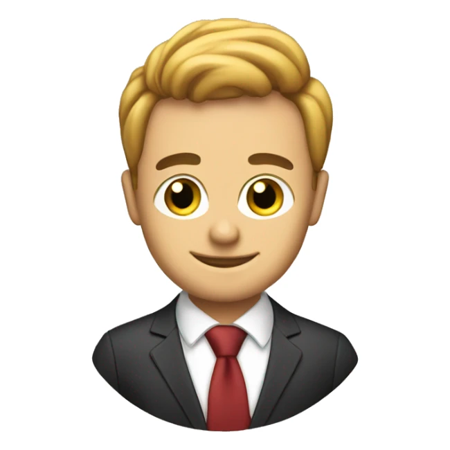 a tech-savvy business owner with his company logo sticker