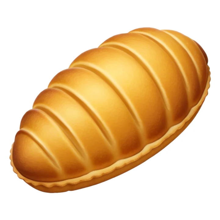  delicious golden-brown madeleine, soft and fluffy texture, with a delicate shell shape, slightly crispy edges, and a warm buttery glow. Photorealistic, high detail, bakery aesthetic sticker