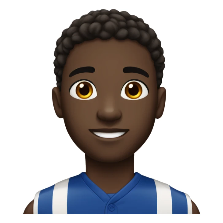 cuban boy, dark skin, tall with black eyes. He is also an athlete and slim sticker