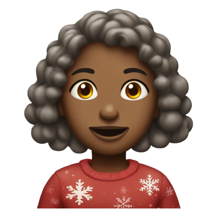 Girl that wakes up drunk but it’s Christmas sticker