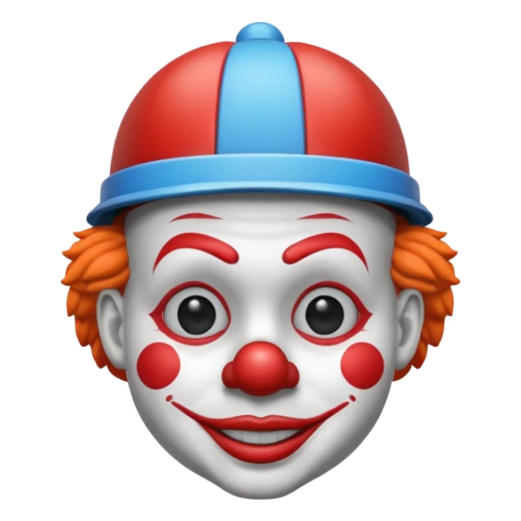 clown with helmet sticker
