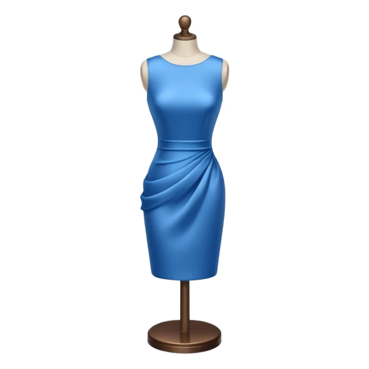 dress mannequin with tinyblue dress sticker