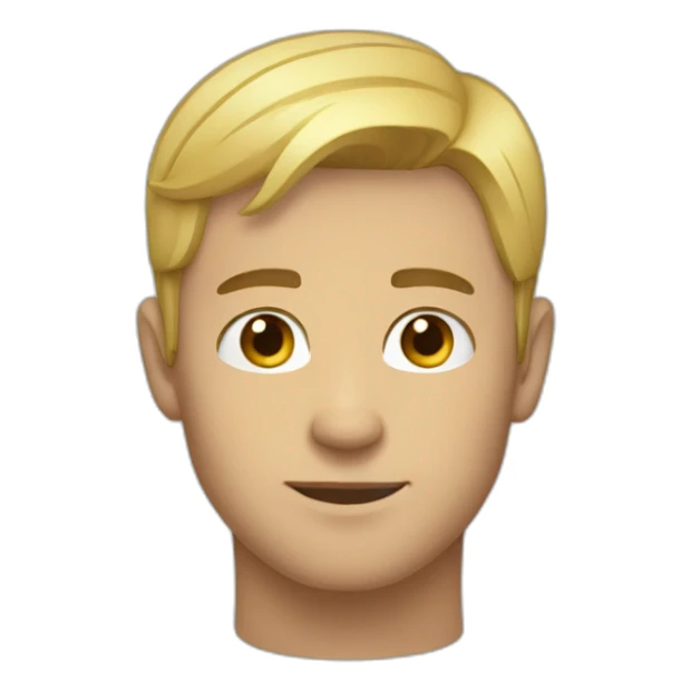 MAN FOCUSED FACIAL EXPRESSION BLOND SHORT HAIR IN HIS 30S sticker