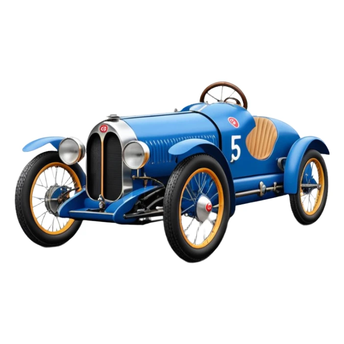  1931 Bugatti powerful racing cyclekart with advanced rugged independent suspension, power steering and disc brakes  sticker