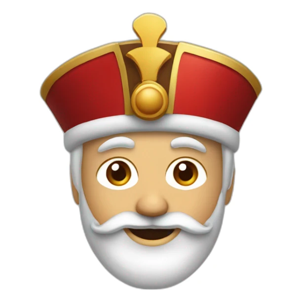 Sinterklaas die je kan kopieeren sticker
