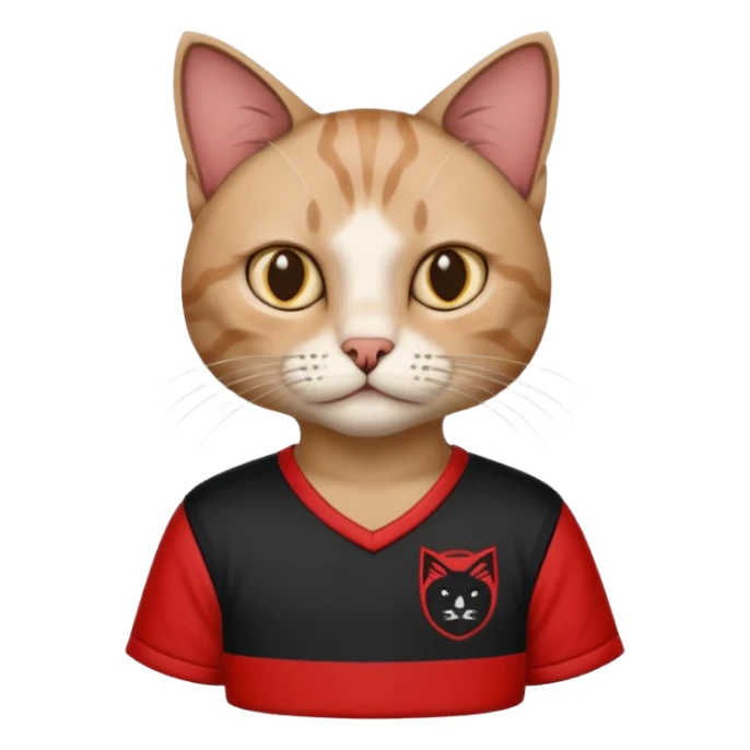 Cat with albanian Shirt  sticker