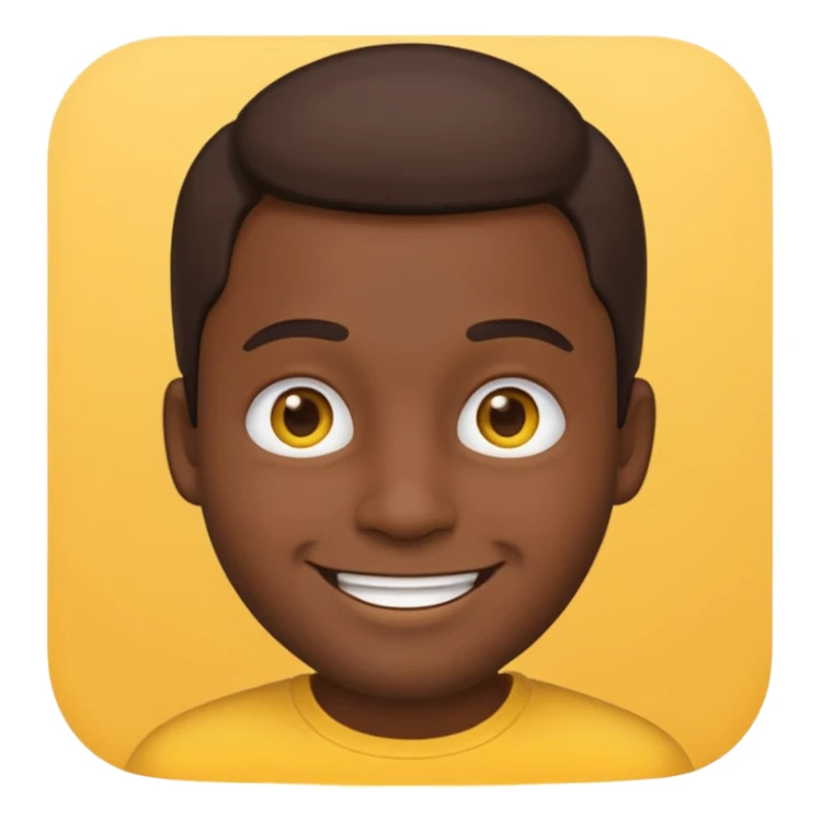 medium dark skin male emoji sticker