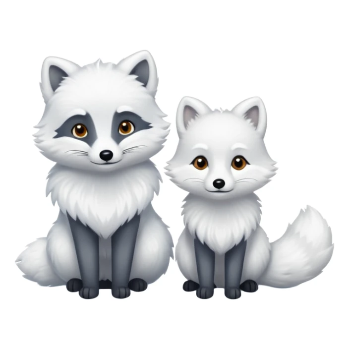deux animaux russes sous la neige sticker