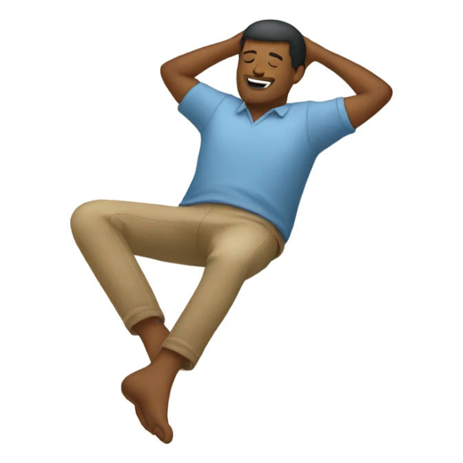 laying down with feet in the air sticker