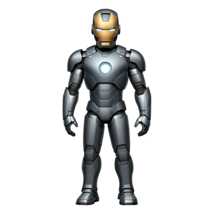 james rhodes black iron man from  from civil war sticker
