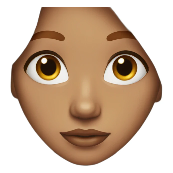 Female with brown eyes, red hair, nose piercing sticker
