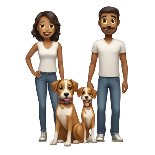 family with dog 3 sticker