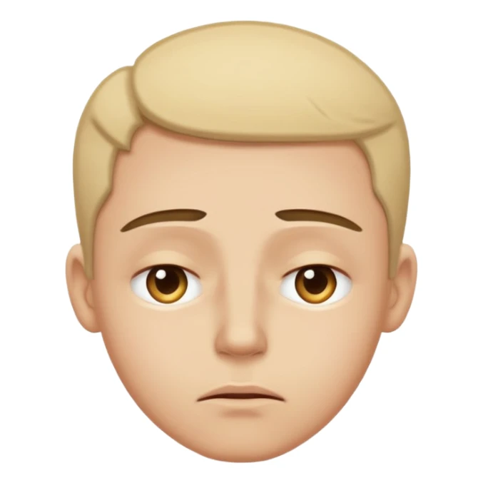 raising both eyebrows in incomprehension but not upset still, closing eyes and a slight smile sticker