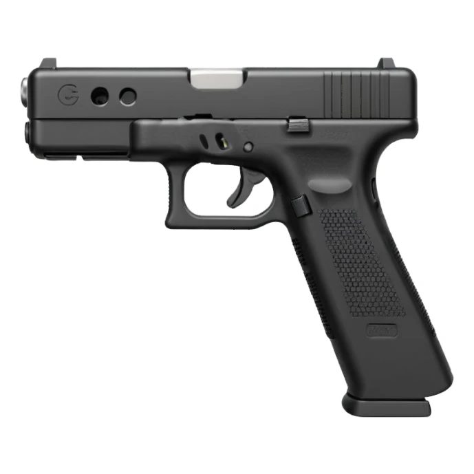 N block Glock 17 with an extended magazine sticker