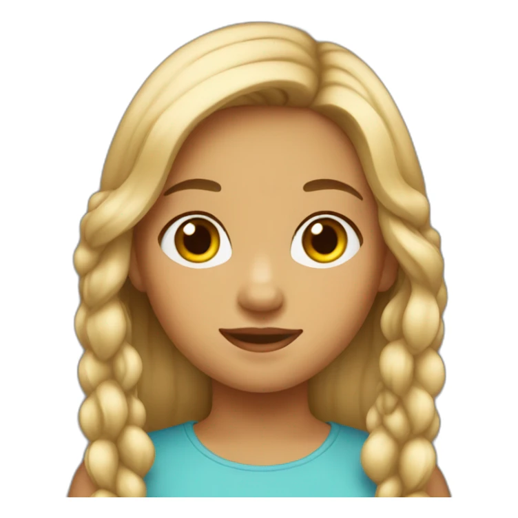 Danish american 11 year old girl sticker