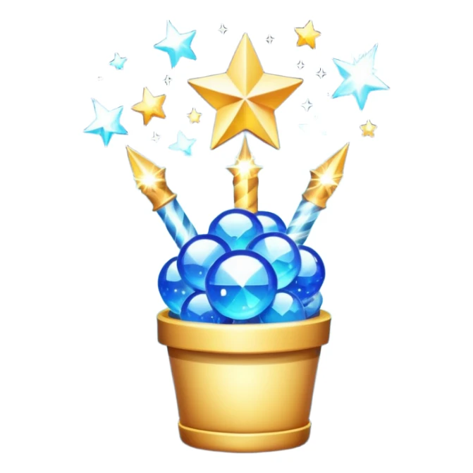 excellent result, great outcome, magical, sparkles, celebratory sticker