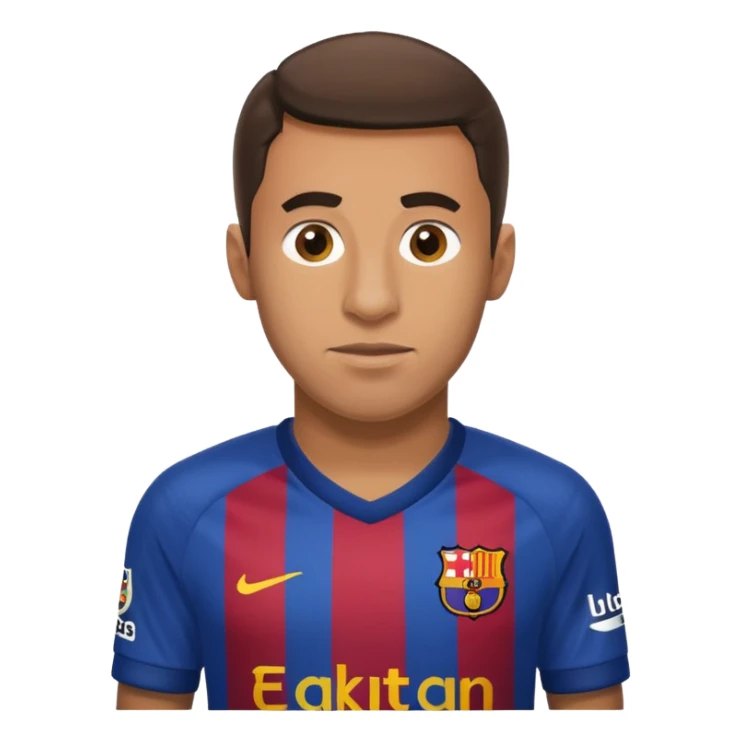 A Fc Barcelona player bribing a match official on the pitch sticker