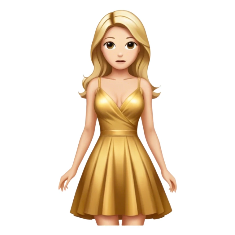 serena van der woodsens golden dress best quality  sticker