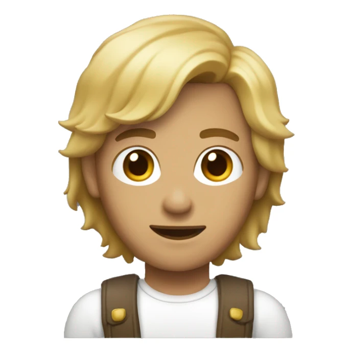 Persona con pelo castaño y piel blanca  sticker