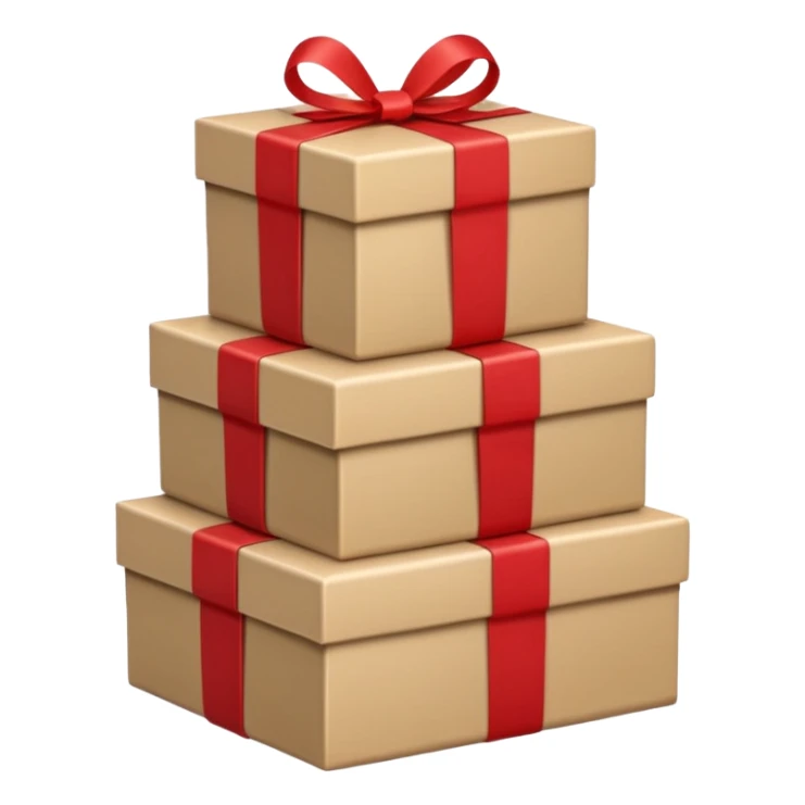 stacks of beautiful beige gifts and brown books sticker